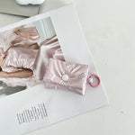 Load image into Gallery viewer, AirPods Case Bow PU Fabric Pouch Protective S5P873