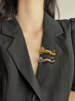 Load image into Gallery viewer, Candy Brooch Gold Silver Alloy Cute Design N6B018