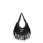Load image into Gallery viewer, Edgy Fringe Accent Shoulder Bag S5P465