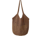 Load image into Gallery viewer, Openwork Cotton Woven Tote Multi-Color S5P283