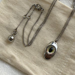 Load image into Gallery viewer, Vintage Cat Eye Necklace Vertical Pupil Pendant Chain S5P893