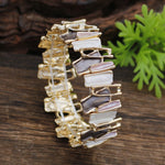Load image into Gallery viewer, Color Drip Hand-Painted Geometric Stretch Bangle N6C213