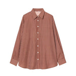 Load image into Gallery viewer, Striped Poplin Loose Shirt Women N6C099