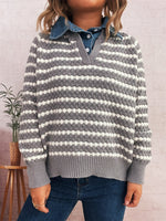 Load image into Gallery viewer, Denim False V Sweater Mid Heavy Options N5A215