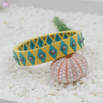 Load image into Gallery viewer, Evil Eye Enamel Bracelet Elastic Boho Stove Enameled S5P048