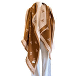Load image into Gallery viewer, Bow Thin Resort Faux Cashmere Scarf Women Warm Cape M5A337