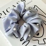 Load image into Gallery viewer, Solid Satin Pearl Scrunchie High Elasticity Women N6H184