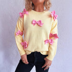Load image into Gallery viewer, 3D Floral Cardigan Women Knit Open Front Round Neck N5A859