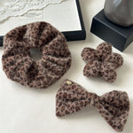 Load image into Gallery viewer, Leopard Bow Flower Hair Clip Women Vintage Elastic S5P822