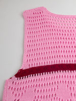 Load image into Gallery viewer, Knitted Color Block Vest Hollow Out Maxi Dress Women N6A071