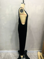 Load image into Gallery viewer, Black Adjustable Pocket Overalls Women Cotton N5A958