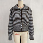 Load image into Gallery viewer, Office Stripe Cardigan Women Slim Fit Lapel N5A866
