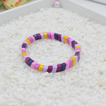 Load image into Gallery viewer, Geometric Links Cuff Enamel Steel Elastic Adjustable S5P143