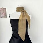 Load image into Gallery viewer, Crinkle Scarf Multi Way Hair Neck Bag Tie Solid Color M5A323