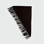 Load image into Gallery viewer, Wool Blend Solid Color Fringe Triangle Scarf N6K237