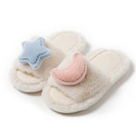 Load image into Gallery viewer, Star Moon Color Block Open Toe Slippers Women M5A283