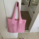 Load image into Gallery viewer, Mesh Crochet Tote Bag Vintage Women N6C060
