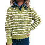 Load image into Gallery viewer, Denim False V Sweater Mid Heavy Options N5A215