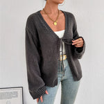 Load image into Gallery viewer, V Neck Tie Cardigan Women Office Lightweight Knit N5A872
