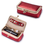 Load image into Gallery viewer, Pearlescent Nappa Leather Jewelry Pouch Cosmetic Bag N6G099