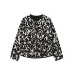 Load image into Gallery viewer, Animal Print Jacket Women Round Neck Long Sleeve N5A754