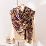 Load image into Gallery viewer, Paisley Print Faux Cashmere Wrap M5A167