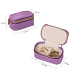 Load image into Gallery viewer, Travel Mini Velvet Jewelry Organizer Box S5P828
