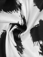 Load image into Gallery viewer, Black White Abstract Print Maxi Dress Women N5A898