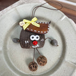 Load image into Gallery viewer, Natural Conch Fruit Cartoon Keychain Bag Charm N6F289