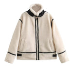Load image into Gallery viewer, Lamb Fleece Shearling Jacket Women N5A577