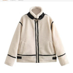 Load image into Gallery viewer, Lamb Fleece Shearling Jacket Women N5A577