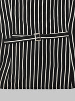 Load image into Gallery viewer, Asymmetric Tie Waist Stripe Shirt Women N5A771