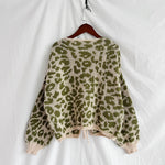 Load image into Gallery viewer, Leopard Print Tie Front Cardigan Women Round Neck N5A848