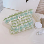 Load image into Gallery viewer, weed Zip Cosmetic Clutch Women Light Purple Green S5P648