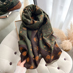 Load image into Gallery viewer, Vintage Paisley Faux Cashmere Scarf Women Warm M5A331