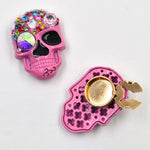 Load image into Gallery viewer, Pink Skull Crown Shirt Cuff Cover Metal Brooch Charm N6G125