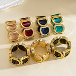 Load image into Gallery viewer, Vintage Acrylic Ombré Geometric Segment Bangle Women N6H082