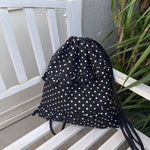 Load image into Gallery viewer, Polka Dot Drawstring Backpack Women N6F055