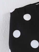 Load image into Gallery viewer, Polka Dot Mini Bodycon Skirt Black N6E155