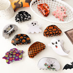 Load image into Gallery viewer, Halloween Ghost Pumpkin Acrylic Claw Clip S5P539