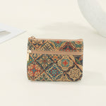 Load image into Gallery viewer, Cork Wood Grain Multi-Organizer Wallet N6E100