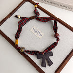 Load image into Gallery viewer, Womens Brown Leopard Print Beaded Scarf Necklace N6K279