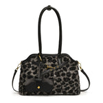 Load image into Gallery viewer, Retro Leopard Print Tote Bag Medium Capacity Shoulder S5P699