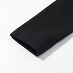 Load image into Gallery viewer, Black Notch Collar Wool-like Coat Women N5A676