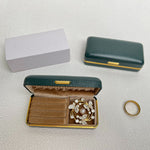 Load image into Gallery viewer, Luxury PU Leather Jewelry Box Gold Trim Ring Case N6G101