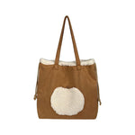 Load image into Gallery viewer, Large Capacity Retro Faux Fur Tote Bag Women S5P741