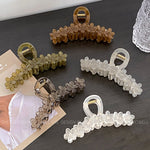 Load image into Gallery viewer, Jelly Color Flower Hair Claw Clip Women Resin N6C350
