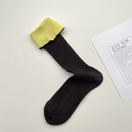 Load image into Gallery viewer, Contrast Stripe Stackable Socks Women Style M5A014