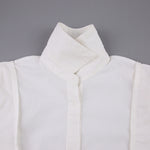Load image into Gallery viewer, French Style Square Shoulder Shirt Women White N5A598