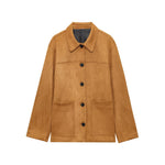 Load image into Gallery viewer, Suede Notch Jacket Mid Heavy Tan N5Z813